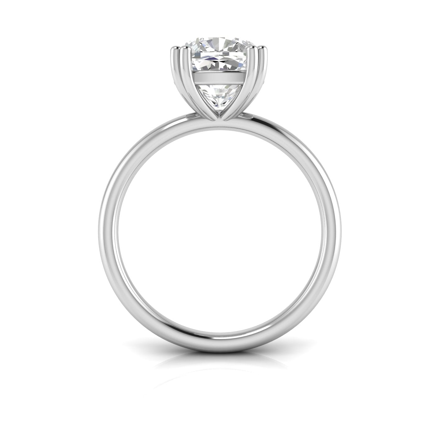 SQUARE CUSHION DOUBLE PRONGS