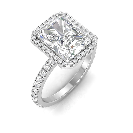 RADIANT HALO WITH PAVE RING