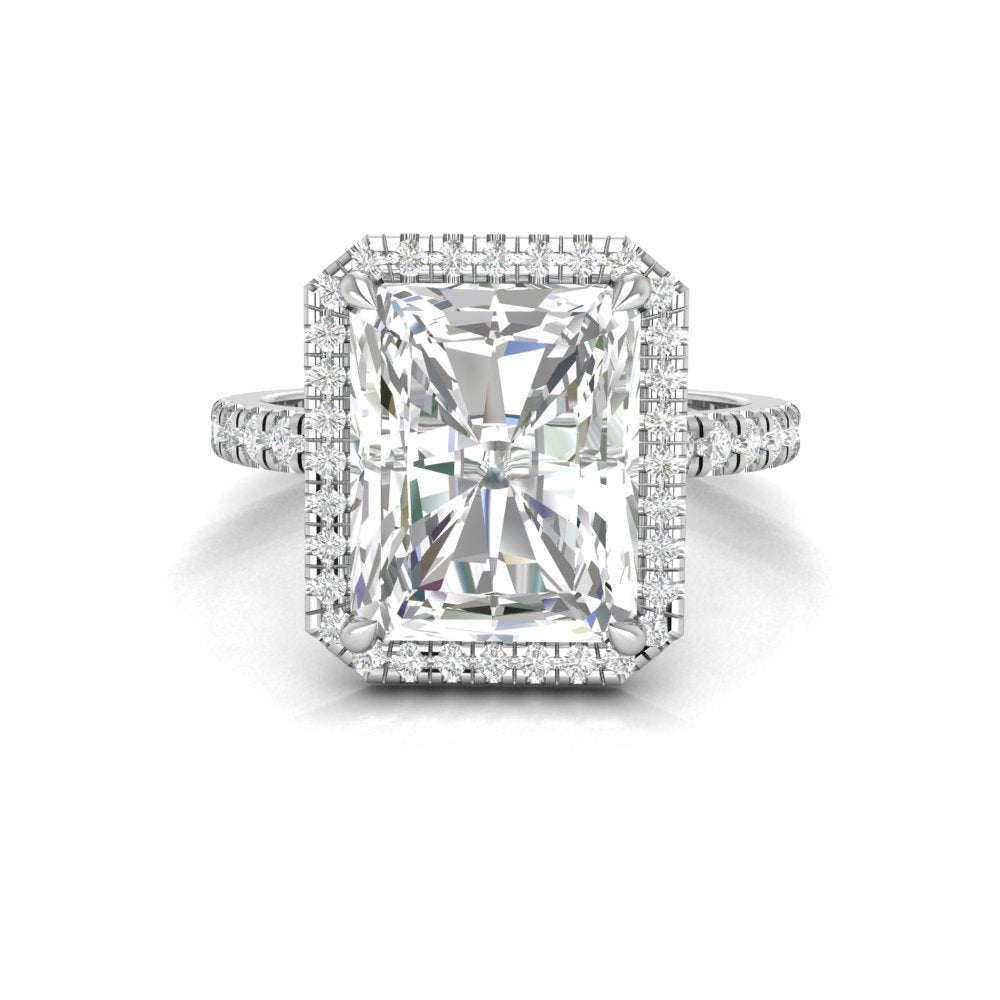 RADIANT HALO WITH PAVE RING
