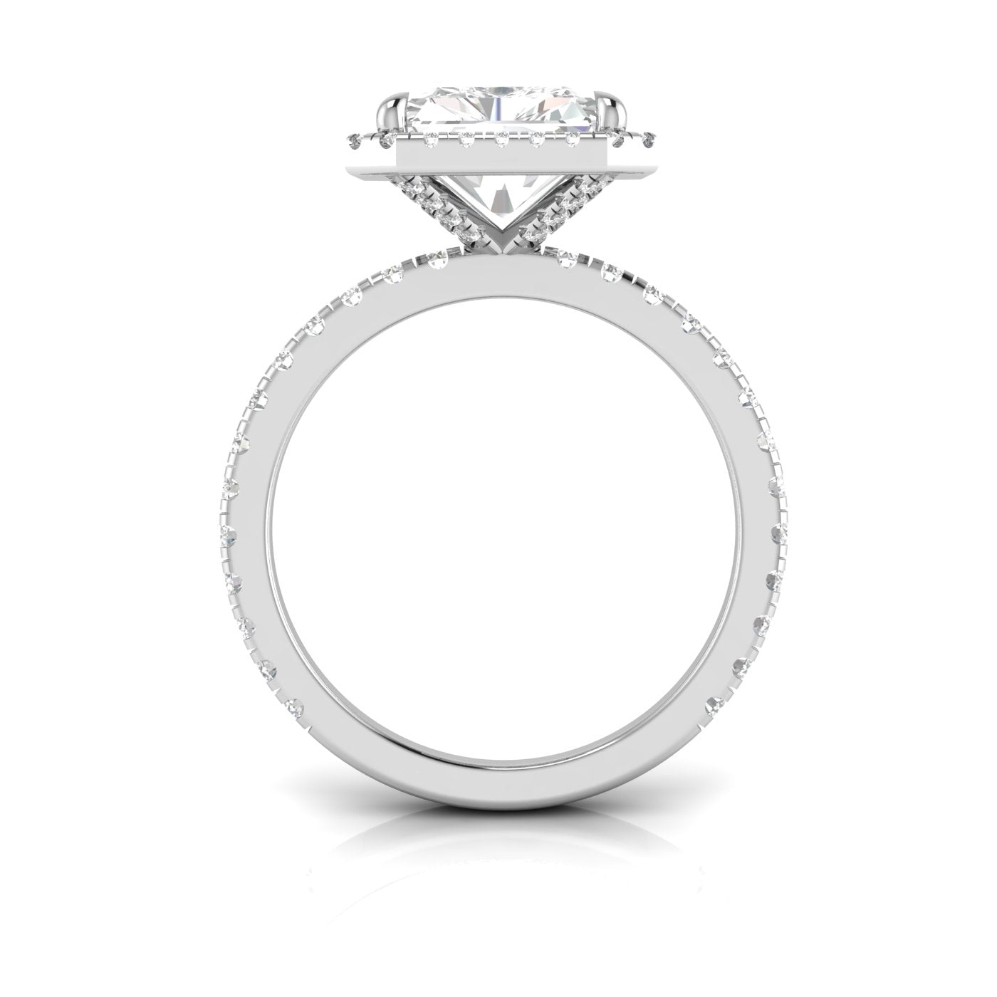 RADIANT HALO WITH PAVE RING