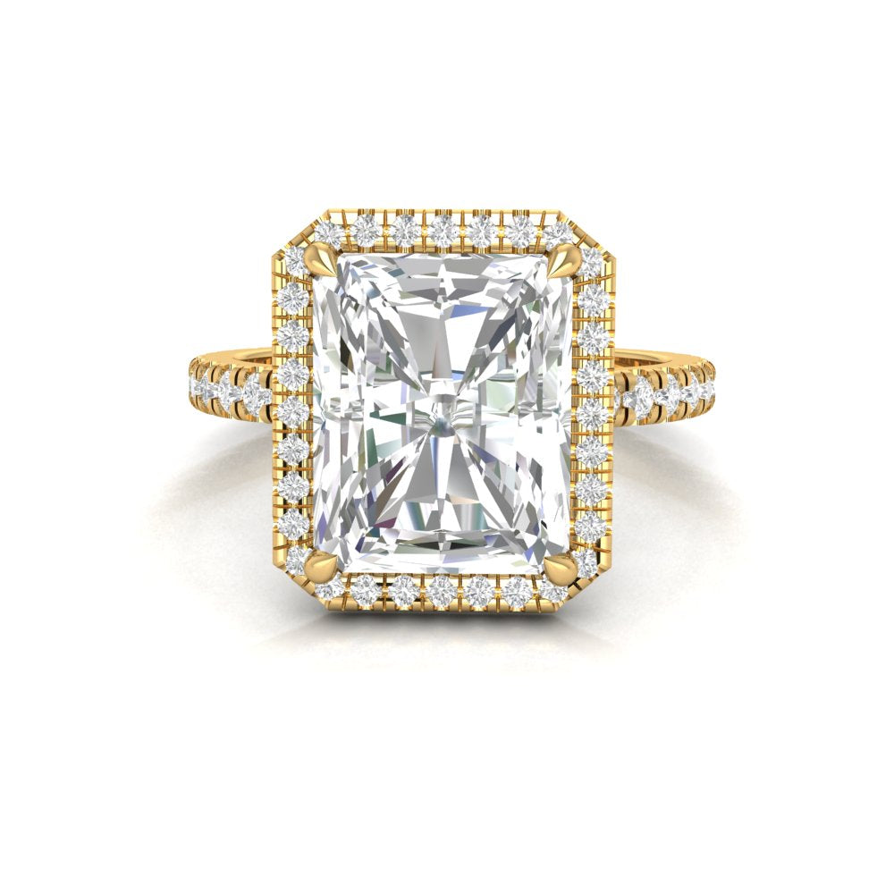 RADIANT HALO WITH PAVE RING