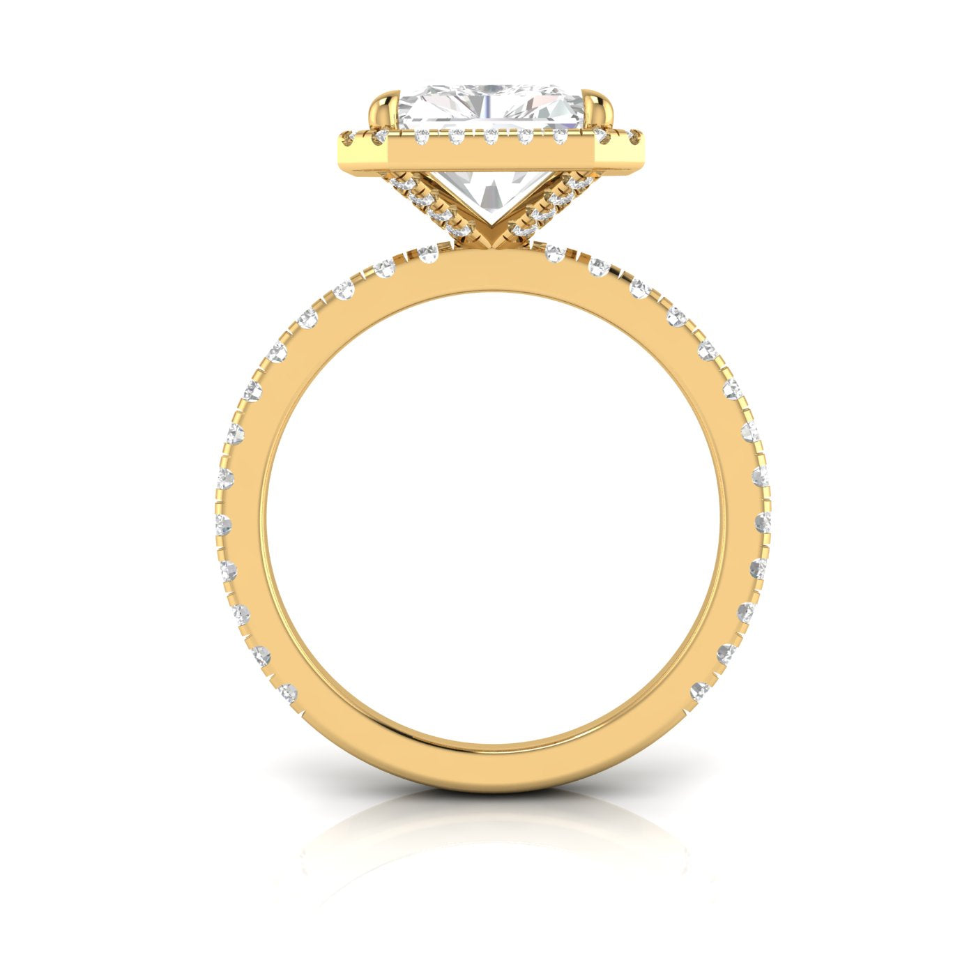 RADIANT HALO WITH PAVE RING