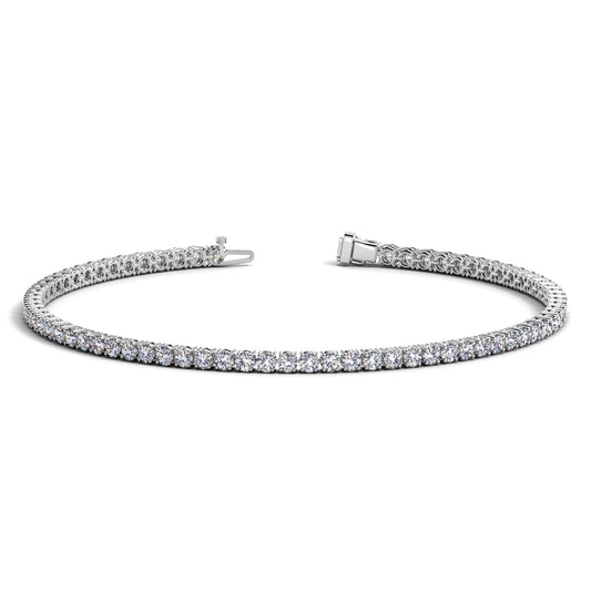 2CTTW LAB GROWN ROUND TENNIS BRACELET