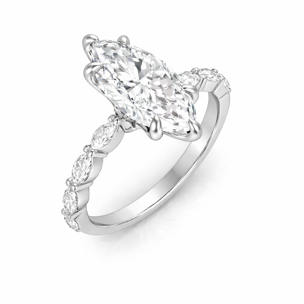 SIX PRONG MARQUISE