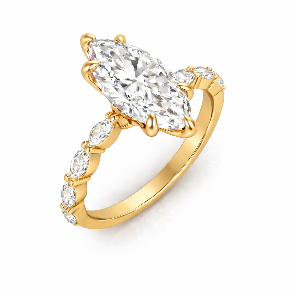 SIX PRONG MARQUISE