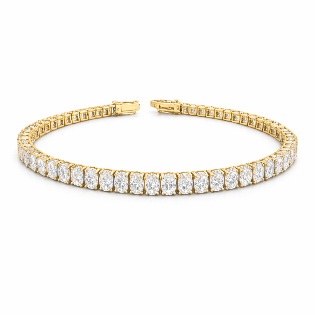OVAL LAB GROWN TENNIS BRACELET